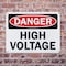 Signmission High Voltage Danger Sign, Plastic, 10in W x 7in L, 2PK OS-2PACK-DS-P-710-L-19395 - alternate 6